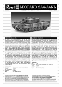 Manual Revell set 03193 Military Leopard 2A4