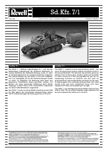 Manual de uso Revell set 03195 MIlitary Sd.Kfz. 7/1