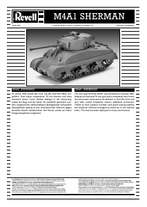 Mode d’emploi Revell set 03196 Military M4A1 Sherman