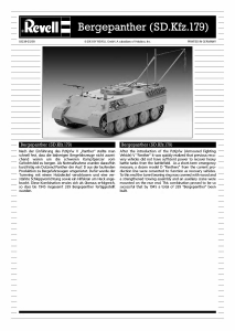 Manuale Revell set 03238 Military Bergepanther