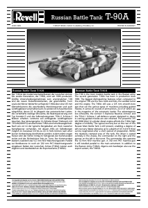 Manual de uso Revell set 03301 Military T-90A battle tank