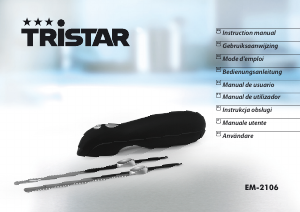 Manual de uso Tristar EM-2106 Cuchillo eléctrico