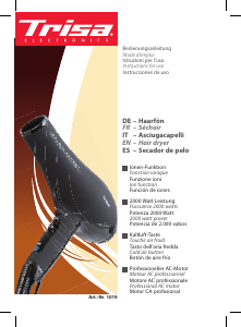 Manual Trisa Salon Expert Hair Dryer