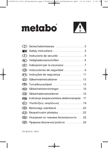 Руководство Metabo H 16-500 Промышленный фен