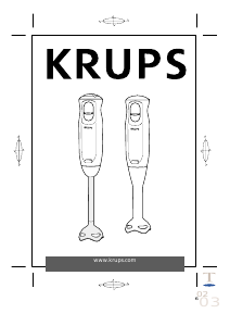 Handleiding Krups F751 Staafmixer