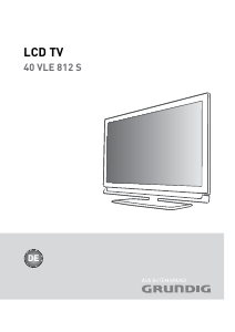 Bedienungsanleitung Grundig 40 VLE 812 S LCD fernseher