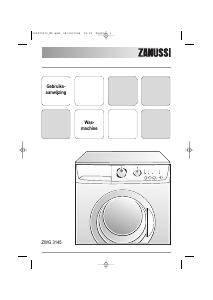 Handleiding Zanussi ZWG 3145 Wasmachine