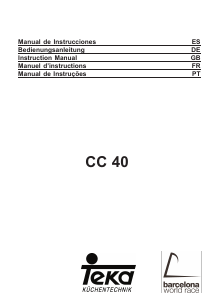 Handleiding Teka CC 40 ILHA Afzuigkap