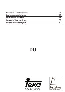 Bruksanvisning Teka DU 90 Köksfläkt