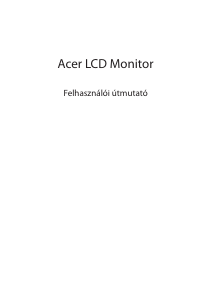 Használati útmutató Acer XV340CKP LCD-monitor