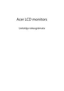 Rokasgrāmata Acer XV340CKP Šķidro kristālu monitors