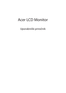 Priročnik Acer XV340CKP LCD-zaslon