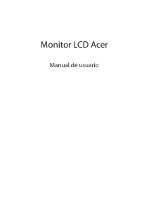 Manual de uso Acer XV340CKP Monitor de LCD