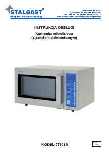 Instrukcja Stalgast 775010 Kuchenka mikrofalowa
