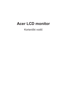 Priručnik Acer XZ242QP LCD zaslon