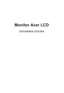 Manuál Acer XZ242QP LCD monitor