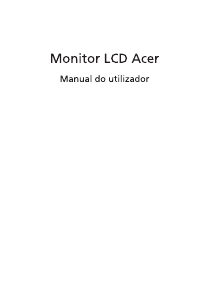 Manual Acer XZ270UP Monitor LCD