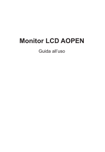 Manuale Acer XZ273UP Monitor LCD