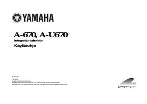 Käyttöohje Yamaha A-U670 Vahvistin