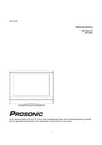 Brugsanvisning Prosonic DFT-2615 LCD TV