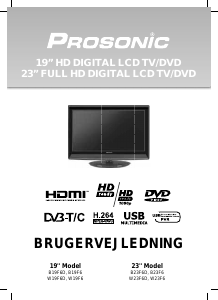 Brugsanvisning Prosonic W19F6D LCD TV
