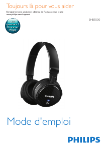 Mode d’emploi Philips SHB5500 Casque