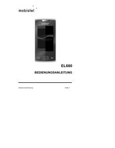 Bedienungsanleitung Mobistel EL680 Handy