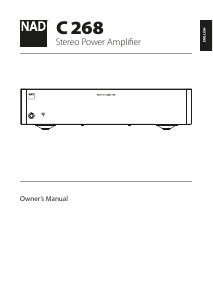 Manual NAD C 268 Amplifier