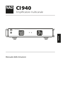Manuale NAD CI 940 Amplificatore