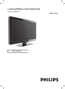 Manual Philips 42PFL7403A LED Television