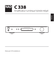 Mode d’emploi NAD C 338 Amplificateur