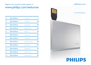 Manual de uso Philips FM08FD30B Unidad USB