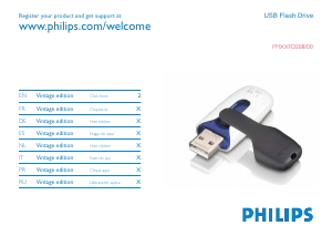 Manual Philips FM01FD20B USB drive