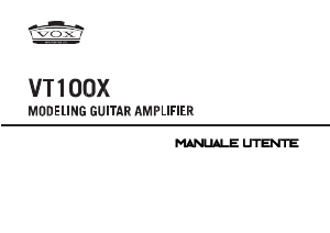 Manuale VOX VT100X Amplificatore per chitarra