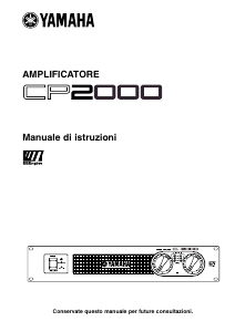 Manuale Yamaha CP 2000 Amplificatore