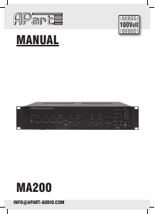 Manual APart MA200 Amplifier