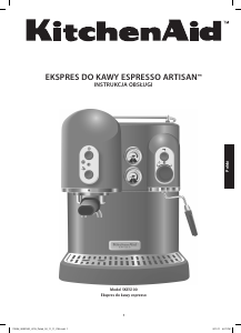 Instrukcja KitchenAid 5KES100 Artisan Ekspres do espresso