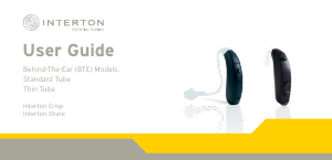 Manual Interton Crisp BTE Hearing Aid