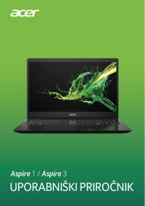 Priročnik Acer Aspire A115-31 Prenosni računalnik