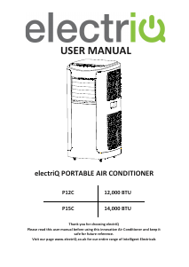 Handleiding ElectriQ P12C Airconditioner