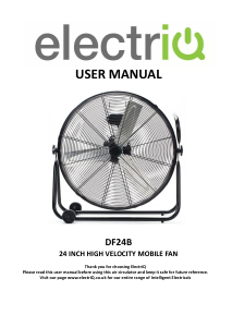 Manual ElectriQ DF24B Fan