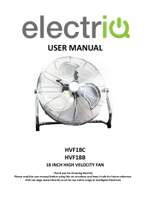 Handleiding ElectriQ HVF18B Ventilator