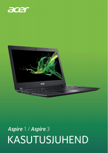 Kasutusjuhend Acer Aspire A314-21 Sülearvuti