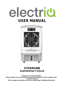 Manual ElectriQ Storm100E Fan