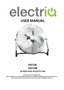 Handleiding ElectriQ HVF18C Ventilator