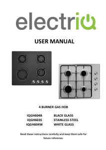 Manual ElectriQ IQGH604W Hob