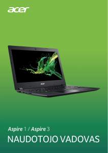 Vadovas Acer Aspire A314-21 Nešiojamasis kompiuteris