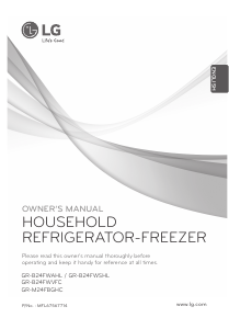 Manual LG GR-B24FWVFC Fridge-Freezer