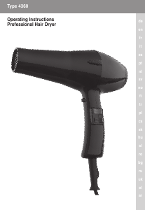 Manual de uso Moser 4360 Protection Secador de pelo