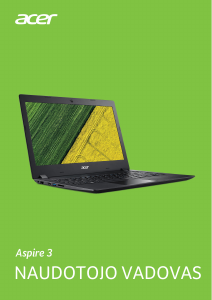 Vadovas Acer Aspire A314-31 Nešiojamasis kompiuteris